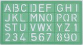 Linex lettersjabloon - 30 mm