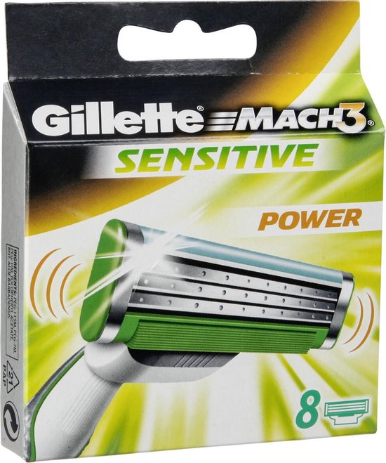 Gillette Mach 3 Sensitive - 8 pièces - Lames de rasoir | bol.com