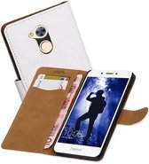 Bookstyle Wallet Case Hoesjes voor Huawei Honor 6 A Wit
