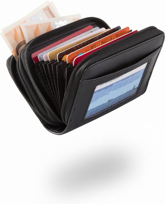 lichten ondernemen Onderzoek Mini creditcard Portemonnee - Pasjes Houder 18 Pasjes - RFID Blocking |  bol.com