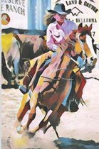 Barrel Racing Turn and Burn Blank Lined Journal Notebook