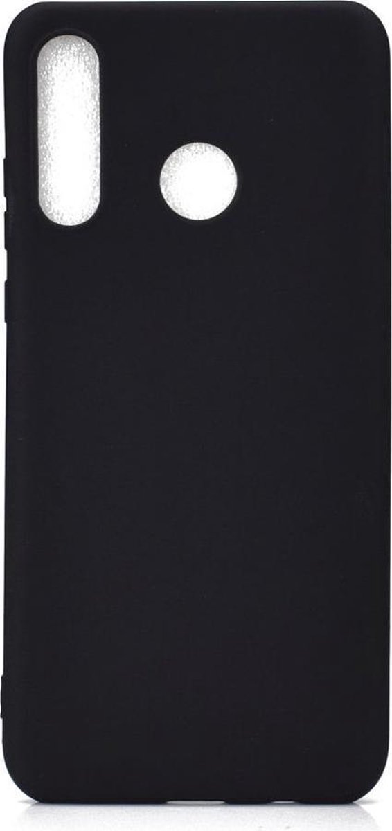 Shop4 - Huawei P Smart Plus 2019 Hoesje - Zachte Back Case Mat Zwart