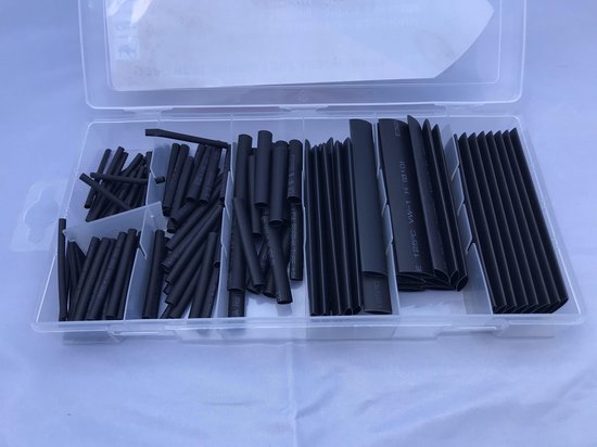 Assortimentset Krimpkous Zwart 127-Delig - JMPB Onderdelen