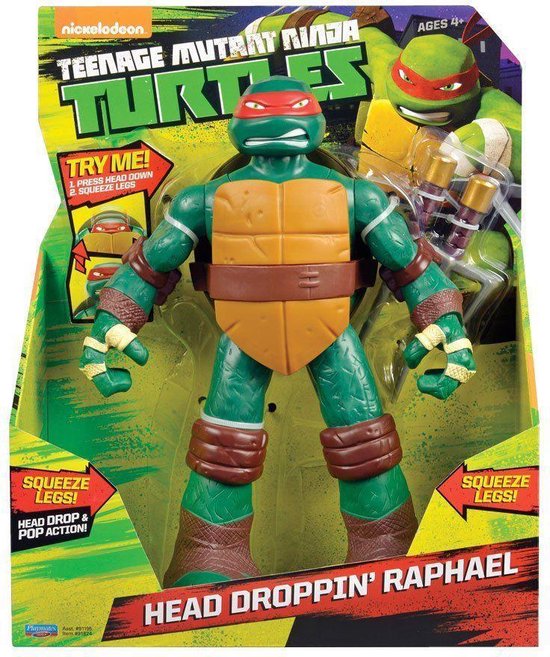 bouw Ik zie je morgen Distributie Ninja Turtles - Raphael - Speelfiguur - Pop up head Speelfiguur - 25 cm |  bol.com