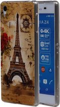 Eiffeltoren TPU Cover Case voor Sony Xperia Z4 Cover