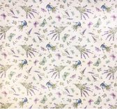 Gobelinlook Tafelkleed Lavendel Vlinder Vierkant 85 x 85 cm