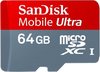Micro SDXC kaart 64GB Mobile Ultra class 10 van SanDisk (geheugenkaart)