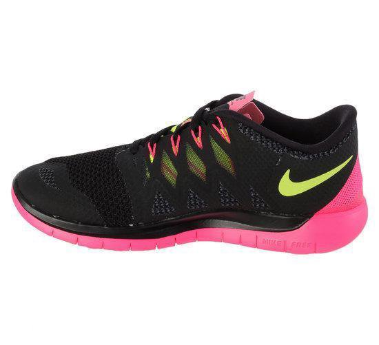 Nike Free 5.0 - Loopschoenen - Barefoot - Vrouwen - 36 - Zwart;Roze;Geel |  bol