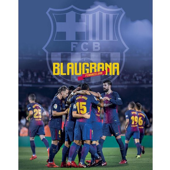 Behang FC Barcelona Groep - Vliesbehang - 200x254 cm bol.com