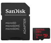 Sandisk Ultra Micro SD kaart 128GB met adapter