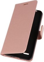 Roze Wallet Case Hoesje voor LG K8 2018