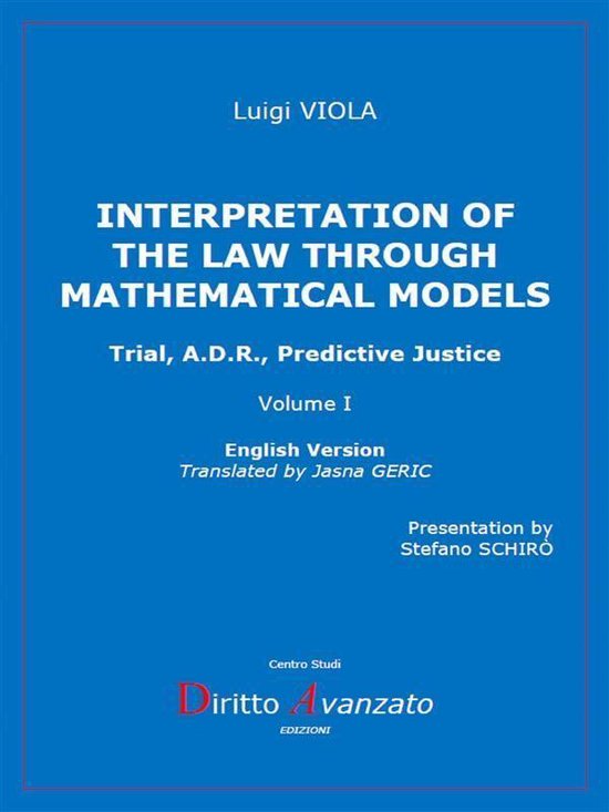 INTERPRETATION OF THE LAW THROUGH MATHEMATICAL MODELS. Trial ... - cover
