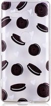 Shop4 - Sony Xperia XZ2 Compact Hoesje - Zachte Back Case Koekjes Transparant