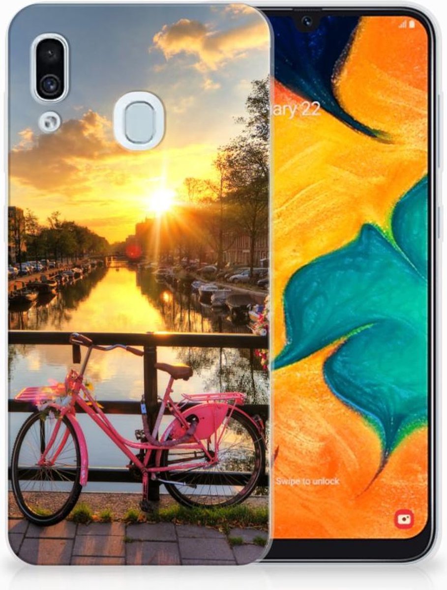 Samsung Galaxy A30 Siliconen Back Cover Amsterdamse Grachten