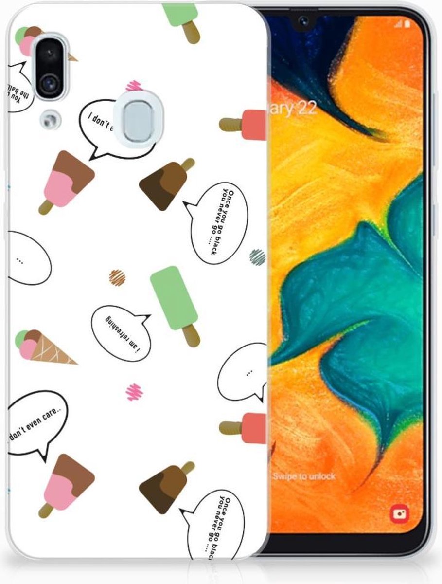 Samsung Galaxy A30 Siliconen Case IJsjes