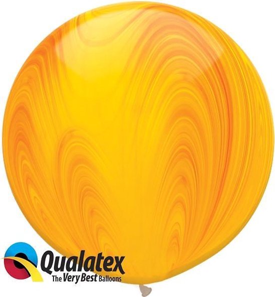 Imprimé Marbre Orange et Jaune 75 cm (2 pièces)