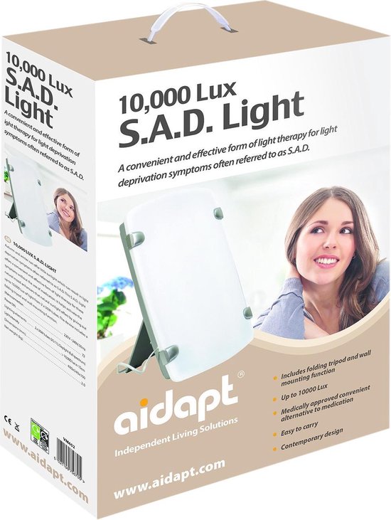 Oraal streepje Kameraad Aidapt lichttherapie lamp 10.000 lux | bol.com