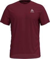Odlo Bl Top Crew Neck S/S Millennium Linencool Heren Sportshirt - Zinfandel - Maat XXL