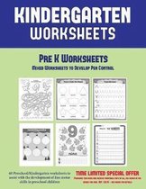 Pre K Worksheets: Mixed Worksheets to Develop Pen Control (Kindergarten Worksheets)