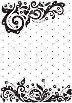 EFE017 Nellie Snellen Vintasia embossingfolder - Celebration - embossing mal swirls en dots - 10,6 x 15 cm