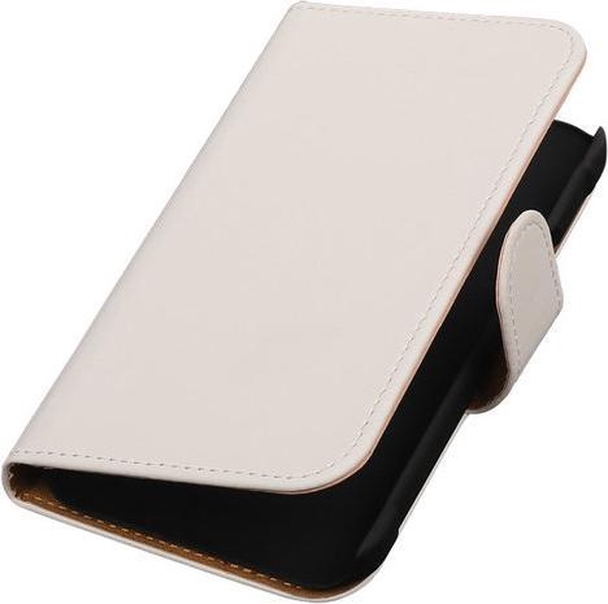 Samsung Galaxy Xcover 3 Effen Bookstyle Wallet Hoesje Wit - Cover Case Hoes