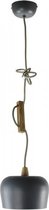 Hanglamp Kirsty - Metaal/Hout - Grijs - Go 'Round‎‎