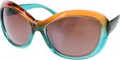 Level One Zonnebril Dames Blauw/bruin Met Bruine Lens (a60417)