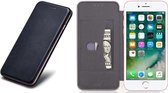 Hoesje geschikt voor iPhone SE 2022 / SE 2020 / 8 / 7 - Book Case Leer ThinShield Zwart