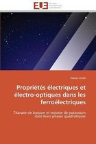 Propriétés électriques et électro-optiques dans les ferroélectriques