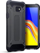 Samsung Galaxy J4 Plus 2018 Rugged Case hoesje - CaseBoutique - Effen Grijs - Kunststof
