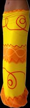 Warm-geel met Oranje Sarong, Pareo, StrandLaken, Hamamdoek 100% Beste Kwaliteit Rayon Viscose Wikkeljurk Wikkelrok 115 * 180 cm