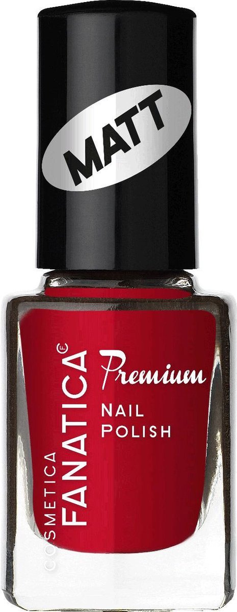 Cosmetica Fanatica - Premium Nagellak - mat bordeaux rood - flesje met 12 ml. inhoud - nummer 842