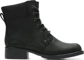 Clarks Orinoco Spice Dames Veterboot - Black Leather - Maat 42