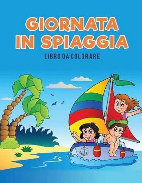 Giornata in spiaggia libro da colorare - cover
