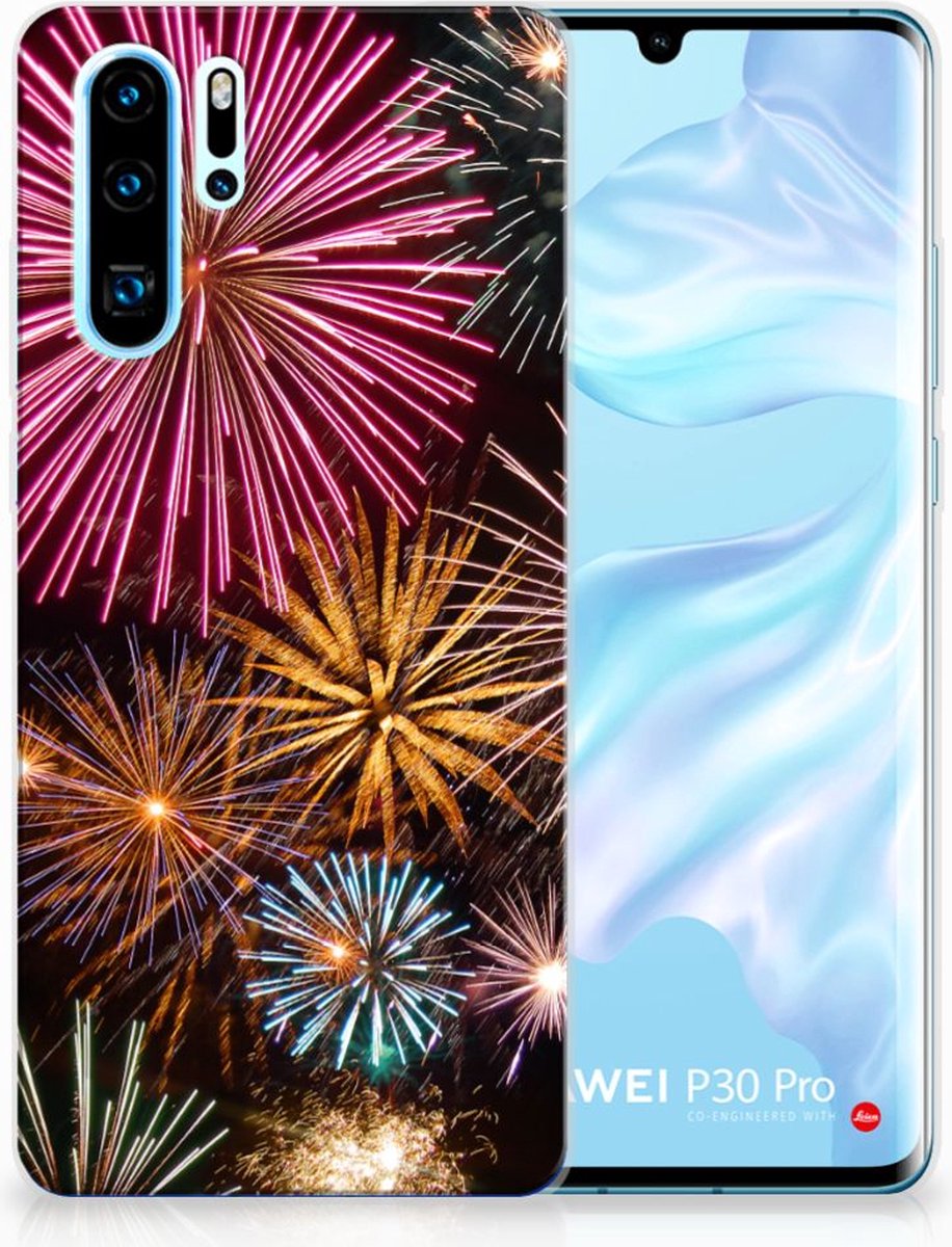 Huawei P30 Pro Silicone Back Cover Vuurwerk
