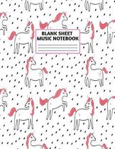 Blank Sheet Music Notebook