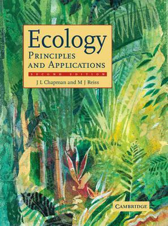 Ecology Principles & Applications - cover