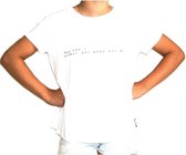 Addmberry - T-shirt - Wit - You can't always get what you want - Small