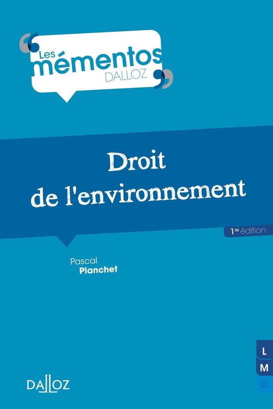 Mémentos - Droit de l'environnement - cover