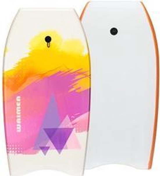 Bodyboard - Surfplank - Drijfplank - Body board - Surfer - Zwemplank - Wit/Paars