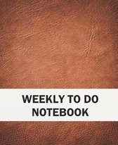 Weekly to Do Notebook