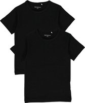Dirkje Unisex Shirts Korte Mouwen (2stuks) Zwart - Maat 116