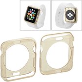 Apple Watch 42mm transparant TPU hoesje case frontje Bruin