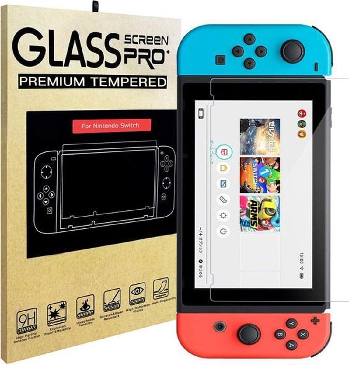 Nintendo Switch Screen Protector Tempered Glass (9H)