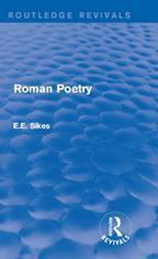 Routledge Revivals - Roman Poetry - cover