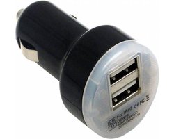 iets Slagschip behandeling Dual USB Auto oplader voor Hema Whoop Charlie, Dual Adapter, Zwart, merk  i12Cover | bol.com