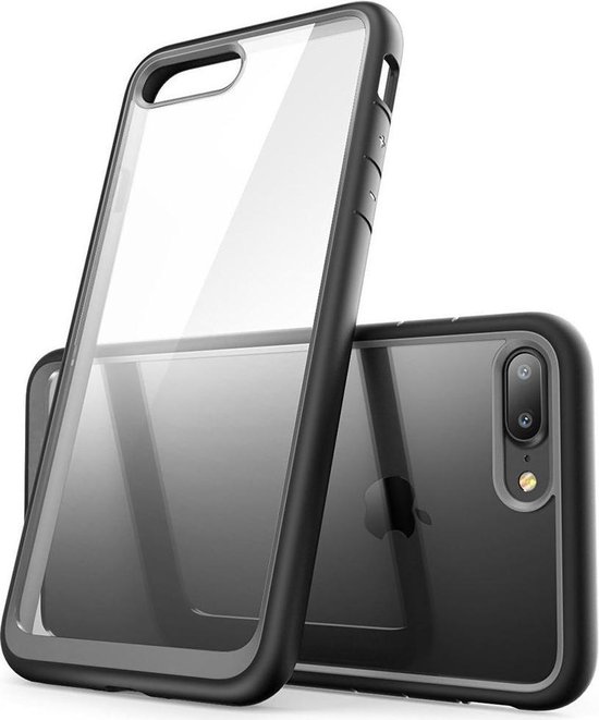 textuur Koning Lear Middellandse Zee Transparant Apple iPhone 7 Plus / 8 Plus Hoesje met Bumper Zwart | bol.com