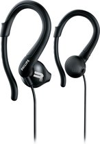 Philips ActionFit SHQ1250TBK/00 hoofdtelefoon/headset Hoofdtelefoons Bedraad oorhaak Sporten Zwart