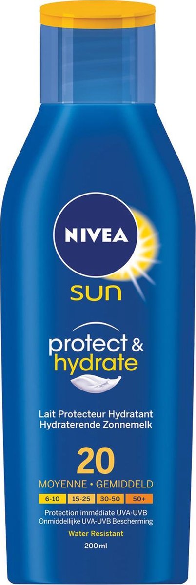 Goedkoopste Nivea SUN Zonnemelk - Protect & Hydrate SPF 20 - 200 ml