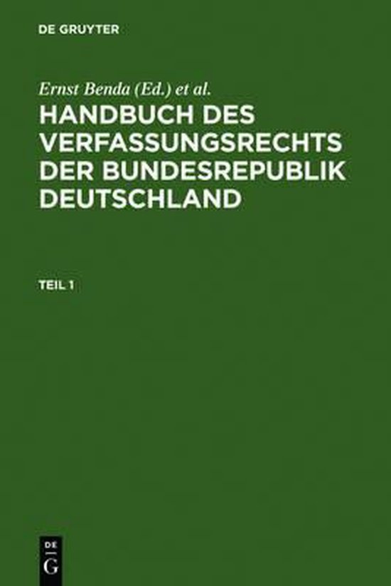 Handbuch Des Verfassungsrechts Der Bundesrepublik Deutschlan ... - cover